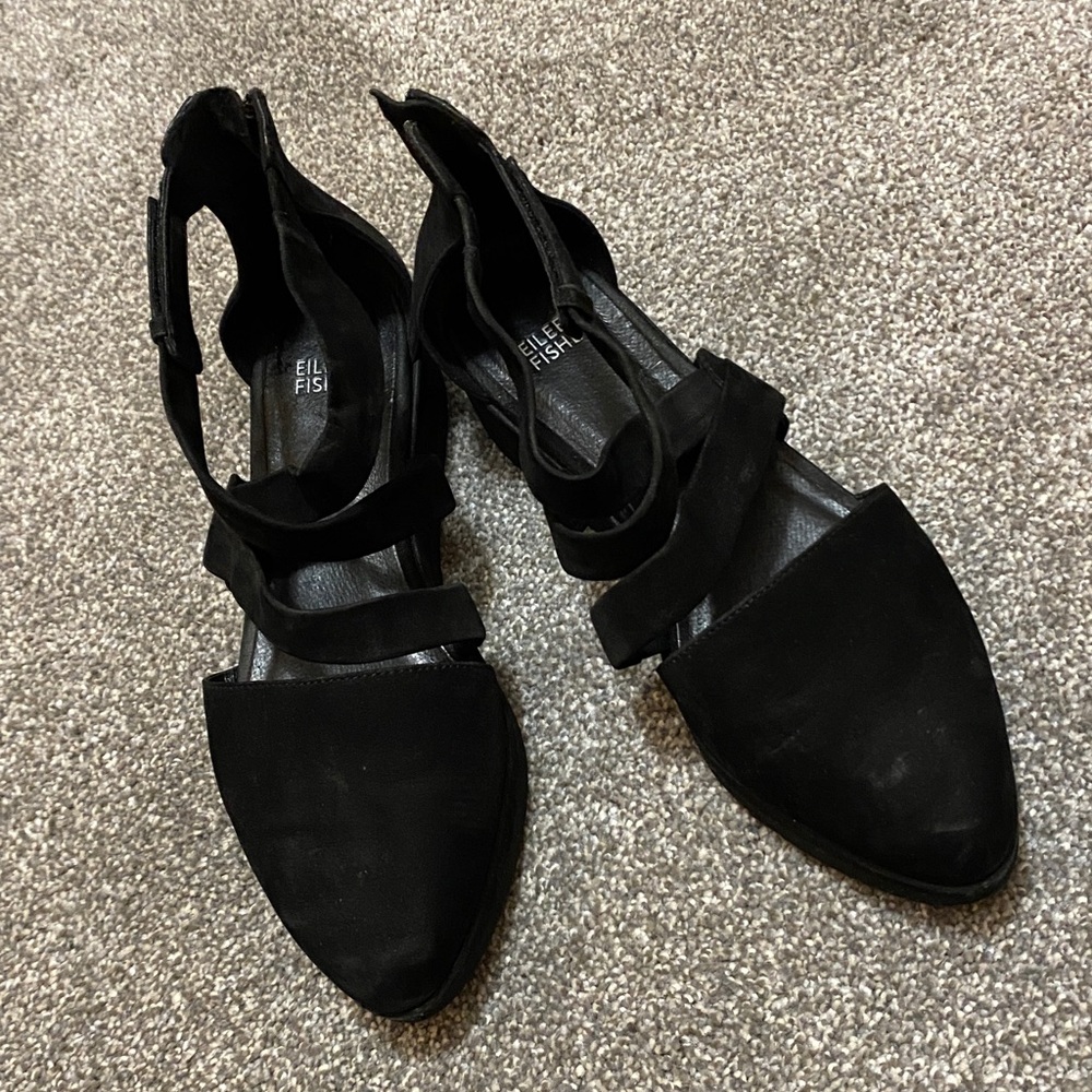 Eileen Fisher Women's Black Platform Sandals